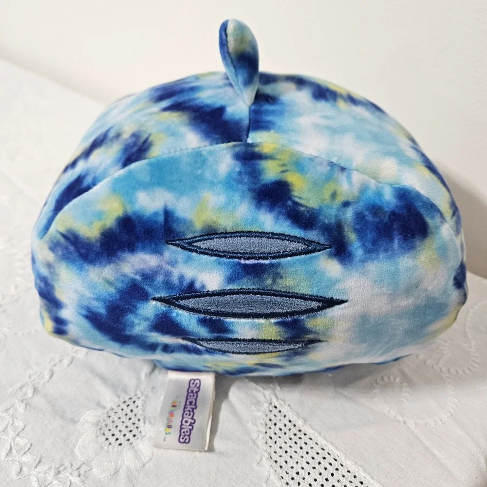 Squishmallows‎ Stackables Luther the Shark Blue Tie Dye Plush 8 Inch Shark